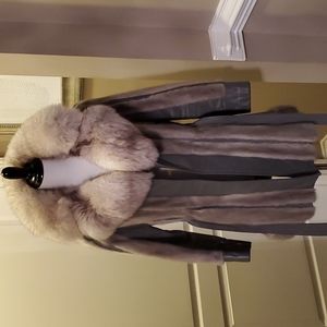 Mink Leather Coat